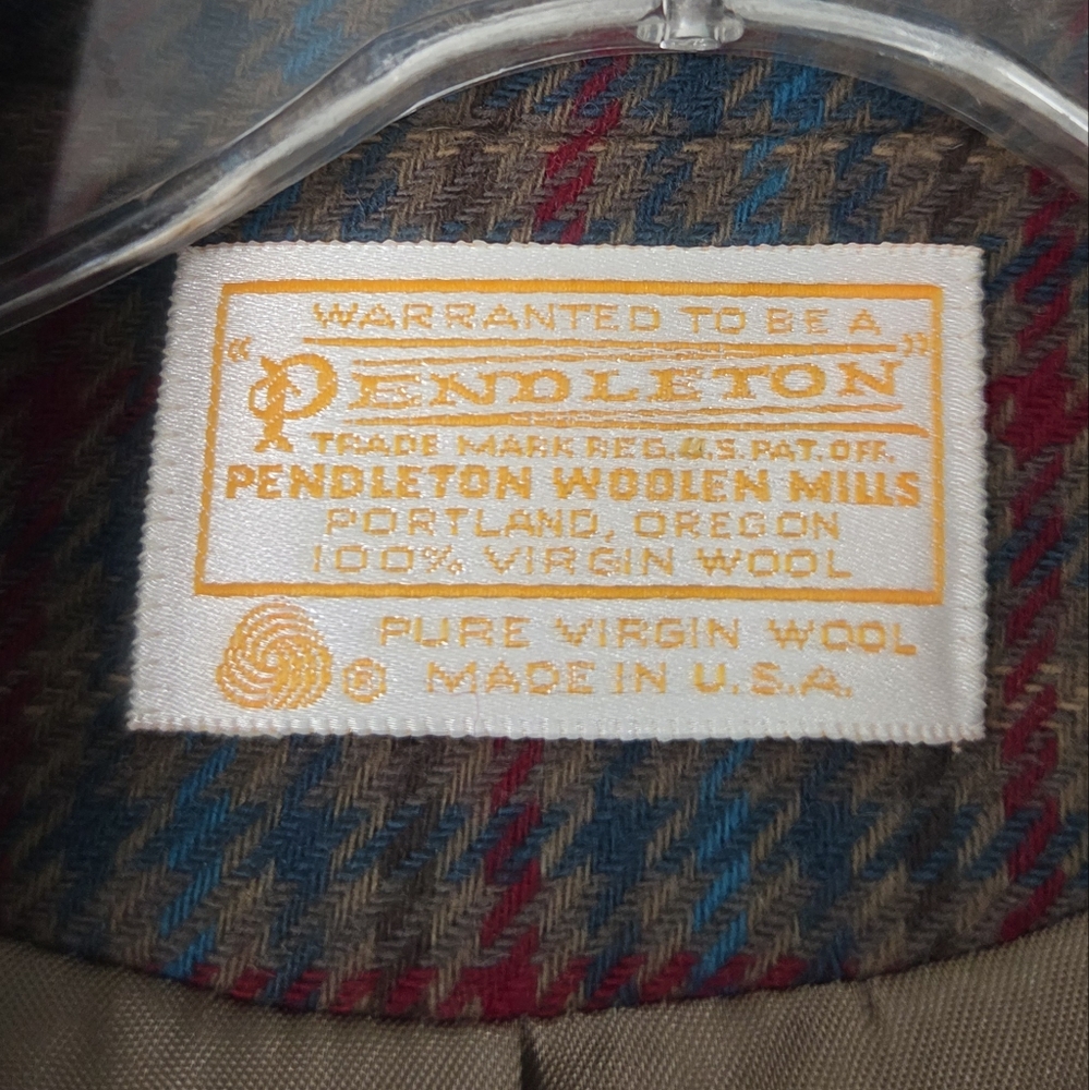 Pendleton Houndstooth Blazer Wool Blazer Jacket V… - image 2